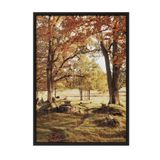 Postifull Warm Grove Canvas Çerçeveli Tablo, Siyah Çerçeve Ve Poster, Duvar Tablosu Comfort Serisi No:108354;70 X 100 Siyah Çerçeveli