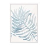 Postifull Watercolor Leaf Çerçeveli Tablo, Beyaz Çerçeve Ve Poster, Duvar Tablosu Comfort Serisi No:108538;50 X 70 Beyaz Çerçeveli