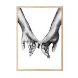 Postifull Watercolour Hands Çerçeveli Tablo, Ahşap Çerçeve Ve Poster, Duvar Tablosu Comfort Serisi No:108518;13 X 18 Ahşap Çerçeveli