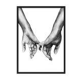 Postifull Watercolour Hands Çerçeveli Tablo, Siyah Çerçeve Ve Poster, Duvar Tablosu Comfort Serisi No:108518;13 X 18 Siyah Çerçeveli