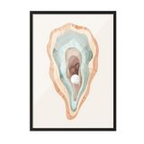 Postifull Watercolour Oyster Çerçeveli Tablo, Siyah Çerçeve Ve Poster, Duvar Tablosu Comfort Serisi No:108522;50 X 70 Siyah Çerçeveli