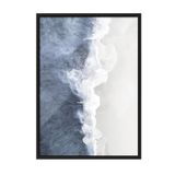 Postifull Wave Crush Çerçeveli Tablo, Siyah Çerçeve Ve Poster, Dikey Duvar Tablosu Comfort Serisi No:108375;13 X 18 Siyah Çerçeveli