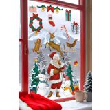 Postifull Yılbaşı Duvar Stickerı, Yılbaşı Süsü, Yılbaşı Dekoru, Yapışkanlı Duvar Stickerı, Yılbaşı Dekorasyon;30 X 50 Renkli - 10