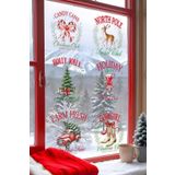 Postifull Yılbaşı Duvar Stickerı, Yılbaşı Süsü, Yılbaşı Dekoru, Yapışkanlı Duvar Stickerı, Yılbaşı Dekorasyon;30 X 50 Renkli - 18