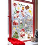 Postifull Yılbaşı Duvar Stickerı, Yılbaşı Süsü, Yılbaşı Dekoru, Yapışkanlı Duvar Stickerı, Yılbaşı Dekorasyon;30 X 50 Renkli - 19
