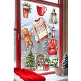 Postifull Yılbaşı Duvar Stickerı, Yılbaşı Süsü, Yılbaşı Dekoru, Yapışkanlı Duvar Stickerı, Yılbaşı Dekorasyon;30 X 50 Renkli - 8