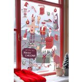 Postifull Yılbaşı Duvar Stickerı, Yılbaşı Süsü, Yılbaşı Dekoru, Yapışkanlı Duvar Stickerı, Yılbaşı Dekorasyon;30 X 50 Renkli - 9