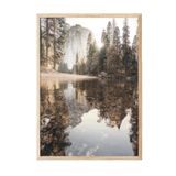 Postifull Yosemite Autumn Çerçeveli Tablo, Ahşap Çerçeve Ve Poster, Duvar Tablosu Comfort Serisi No:108504;30 X 42 Ahşap Çerçeveli