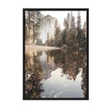 Postifull Yosemite Autumn Çerçeveli Tablo, Siyah Çerçeve Ve Poster, Duvar Tablosu Comfort Serisi No:108504;10 X 15 Siyah Çerçeveli