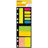 Postit Yapışkan Not Seti Klasöre Takma Tabanlı Renkli Ofis Organizatörü - Çok Renkli - Genel