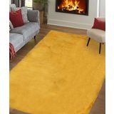 Potamia Tavşan Postu Yıkanabilir Kaymaz Taban Hardal Post Halı D1003 50 x 80