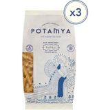 Potamya Glutensiz Sarı Mercimek Fusulli (Burgu) Makarna – 3 Lü Paket