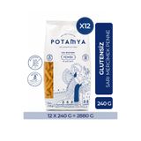 POTAMYA Glutensiz Sarı Mercimek Penne (Kalem) Makarna – 12’li Paket