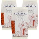Potamya Kırmızı Mercimek Fusilli(Burgu) Makarna – 3’lü Paket