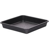 Potex Plastik 20 cm Kare Saksı Tabağı - 20*20*3 cm - 5 Adet