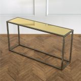 Potrica Metal Dresuar Eskitme Pirinç Ayak Ayna Tabla