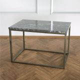 Potrica Yan Sehpa Eskitme Pirinç Ayak Siyah Mermer Tabla