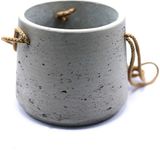 Pottery Patt M Askılı Fiberstone Saksı Krem - - - --