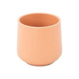 Pottery Seramik Saksı Çap: 13 cm (132x145 mm) – Modern Tasarım El Yapımı Görünümlü Seramik Saksı - Kiremit