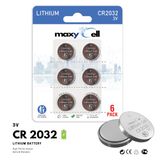 PoundMax Maxycell 6 Adet Cr2032, Lithium 2032 Dl 2032 3v - Uzun Ömürlü, Yüksek Kalite