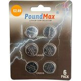 POUNDY PoundMax Süper Karışık CR2032 CR2025 CR2016 3 V Lityum Düğme Pil (6'lı Paket)