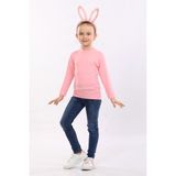 Pour La Riviere Kız Çocuk Doğal Organik Pamuklu Dar Kalıp Vücudu Saran Esnek Likralı Basic Günlük Body Bluz - Pembe - 5 - 6 Yaş