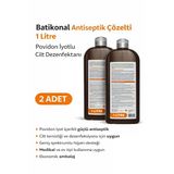 Povidon İyotlu Baticonal Antiseptik Çözelti 1 Litre X 2 Adet Cilt Dezenfektanı Solüsyon