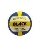 Povit Black School 017 Voleybol Topu 260-280 g Dikişli Pu Deri Materyal Indoor/Outdoor Kullanıma Uygun - Renkli