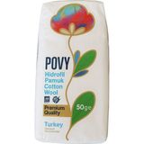 Povy 50 Gram Hidrofil Pamuk Hassas Ciltler İçin Uygun Doğal İçerikli Yüksek Kalite