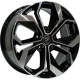 Powcan 16 Inc 5X114.3 Megane-Fluence Icon Jant Takımı Renault Ithal Üretim (4 Adet) - Black Diamond