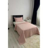 Powderlove 2 Parça Tek Kişilik Yatak Örtüsü 180X235 Cm Pudra