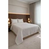 Powderlove 3 Parça Çift Kişilik Yatak Örtüsü 235X250 Cm Beyaz