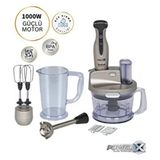 Powelix Turbo Fonksiyonlu Premium Blender Seti 1000 W - Tefalin En Güçlüsü - Gri