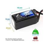 Power 1300 Mah 22.2V 6s 30C Lityum Polimer Lipo Batarya Pil T Plug - Siyah