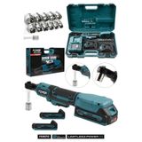 POWER BLACK 21V Akülü Darbeli Cırcır Kolu – 3/8" Profesyonel Somun Sıkma & Sökme