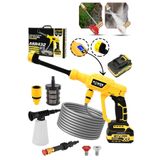 POWER BLACK 21v Yüksek Basınçlı Kömürsüz Motor Akülü Oto Araba Yıkama Makinesi Şarjlı