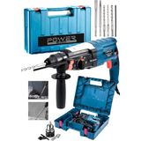 Power Black 800 W Çelik Şanzıman Kırıcı Delici Darbeli Matkap 2-28 mm Yüksek Performanslı