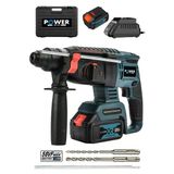 Power Black Bakır Sargılı Kömürsüz Motor Darbeli Çift Akülü Şarjlı Kırıcı Delici 2-26 mm Hilti