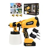 POWER BLACK Çift Akülü 300mm Sprey Boya Püskürtme Sari Sarı