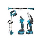 POWER BLACK GERMANY 3 LÜ BAHÇE SETİ ŞARJLI TIRPAN DAL BUDAMA MAKAS 4 BATARTA 2 ŞARJ CİHAZI 21 V XR HD