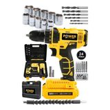Power Black Germany 58VF 5 Ah Metal Şanzıman Çift Akülü 24 Parça Şarjlı Matkap