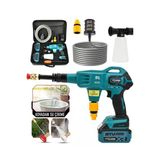 POWER BLACK Kömürsüz Şarjlı Oto Yıkama Makinesi Çift Akülü Bahçe Yıkama Makinasi