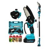 POWER BLACK OTOMATİK YAĞLAMALI YAĞ HAZNELİ 2 METRE TELESKOBİK SET TESTERE ÇİFT PALA ÇİFT ZİNCİR
