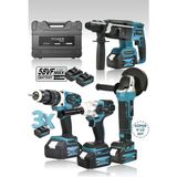 Power Black Profesyonel 4'lü Set 2-26 Şarjlı Hilti-Şarjlı TAŞLAMA-13 mm Şarjlı Darbeli Matkap-