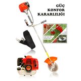 Power Black Yan Tipi Benzinli Motorlu Ot Çalı Tırpanı Çim Biçme Makinesi Tırpan
