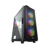 POWER BOOST PB-P521B 750W 80PLUS BRONZ USB 3.0 MESH RGB FANLI SİYAH KASA