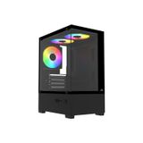 Power Boost PowerBoost PB-M5001B 500w 3-12cm Rainbow Fanlı USB 3.0 Seaview M-ATX Gaming Siyah Kasa