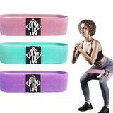 Power Girls Movement 144 Kumaş Direnç Bantları 3'lü Set/Egzersiz için Ganimet Bantları / 3 Direnç Seviyesi/Ev veya Spor Salonu ve Seyahat için Mükemmel