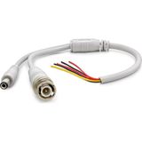 Power Jak Kablo Dc + Bnc 30CM Beyaz HDX5531