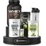Power Joy 990g Çikolatalı Whey Protein + 500g Yeşil Elmalı Preworkout + 300g Yeşil Elmalı BCAA + 500g Kreatin Monohidrat + 60ml Yeşil Elmalı Caffeine Shot + 700ml Shaker